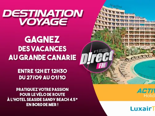 Destination voyage de retour sur D!RECT FM